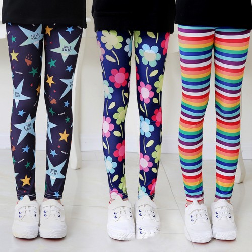 【12M-9Y】Girls Fashion Print Leggings