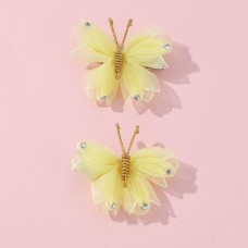 2-piece Girls Sweet Butterfly Styled Hair Clips Set