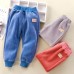 【12M-7Y】Kids Casual Fleece Thick Pants